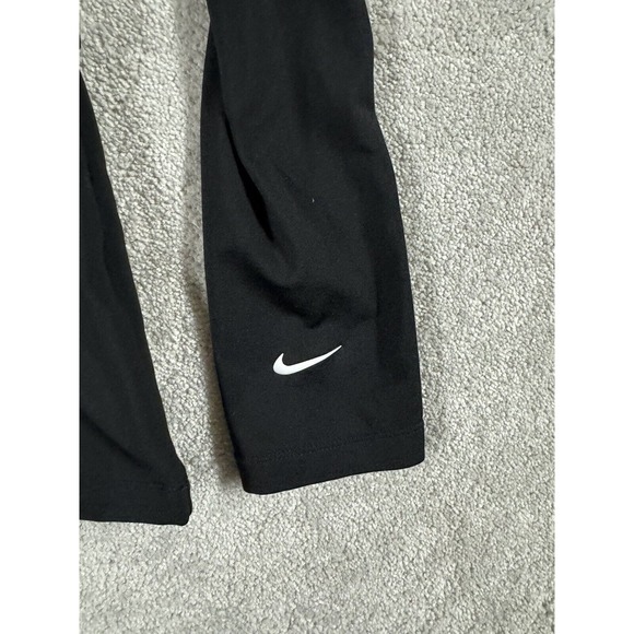 Nike Girls Dri-Fit Training Shirt Slim Fit Black/Gray Size XL - Picture 4 of 9